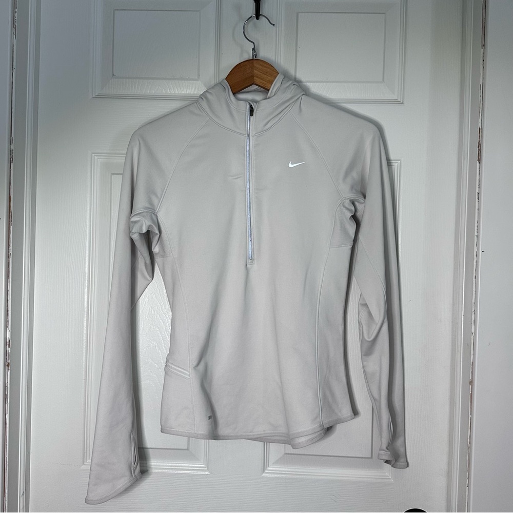 Nike Women's Light Gray Hoodie